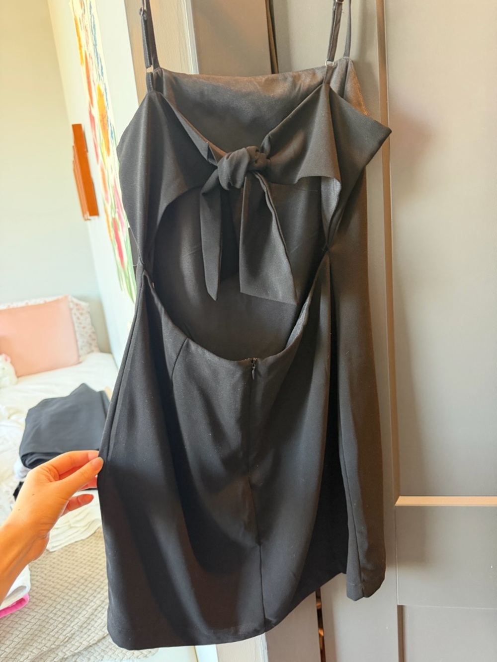 Lulu's Black Toast to Life Cutout Mini Dress - Picture 3 of 3